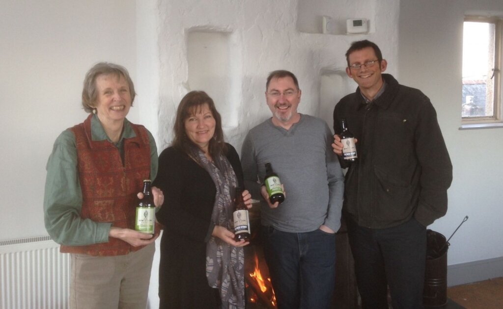 (Left to right) Ann Monroe, Kathy Alexander, Rob Alexander, Rob Hopkins.